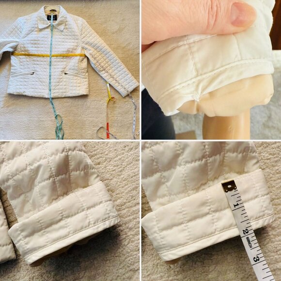 Lightweight Quilted White Jacket Size XL Spacecore Gorpcore Ready by Utex Design - Picture 6 of 13